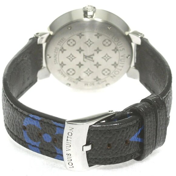 LOUIS VUITTON Tambour Slim MM Q13MJ Silver Dial Quartz Ladies - Picture 3 of 6